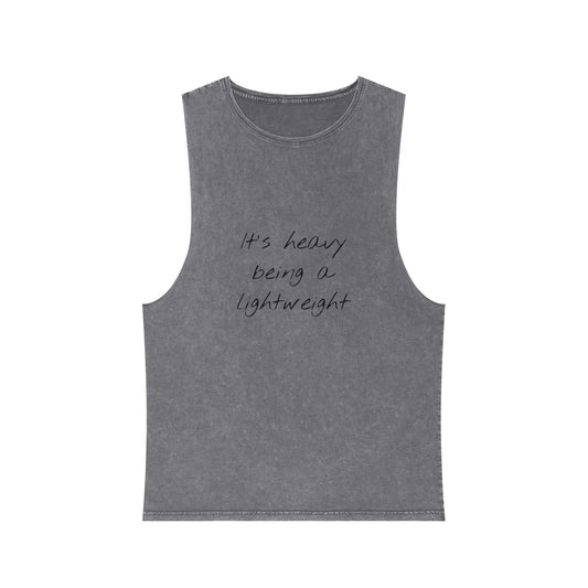 "Lightweight" Unisex Stonewash Workout Tank Top