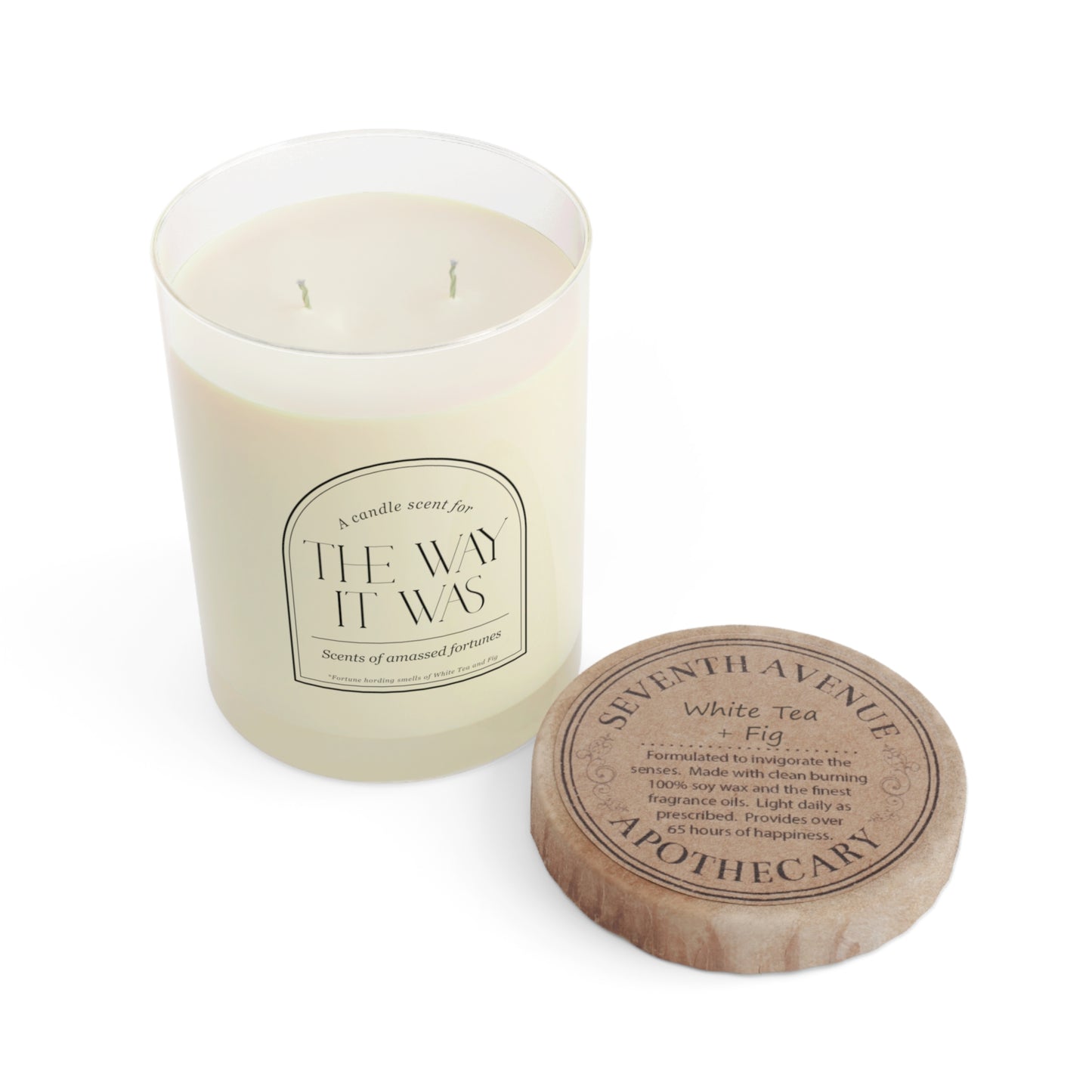 Scents of amassed fortunes - White Tea and Fig Scented Candle