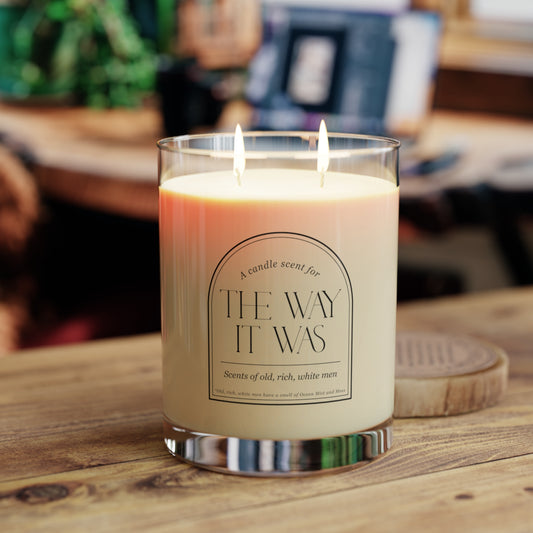 Scents of old, rich, white men - Ocean Mist and Moss Scented Candle