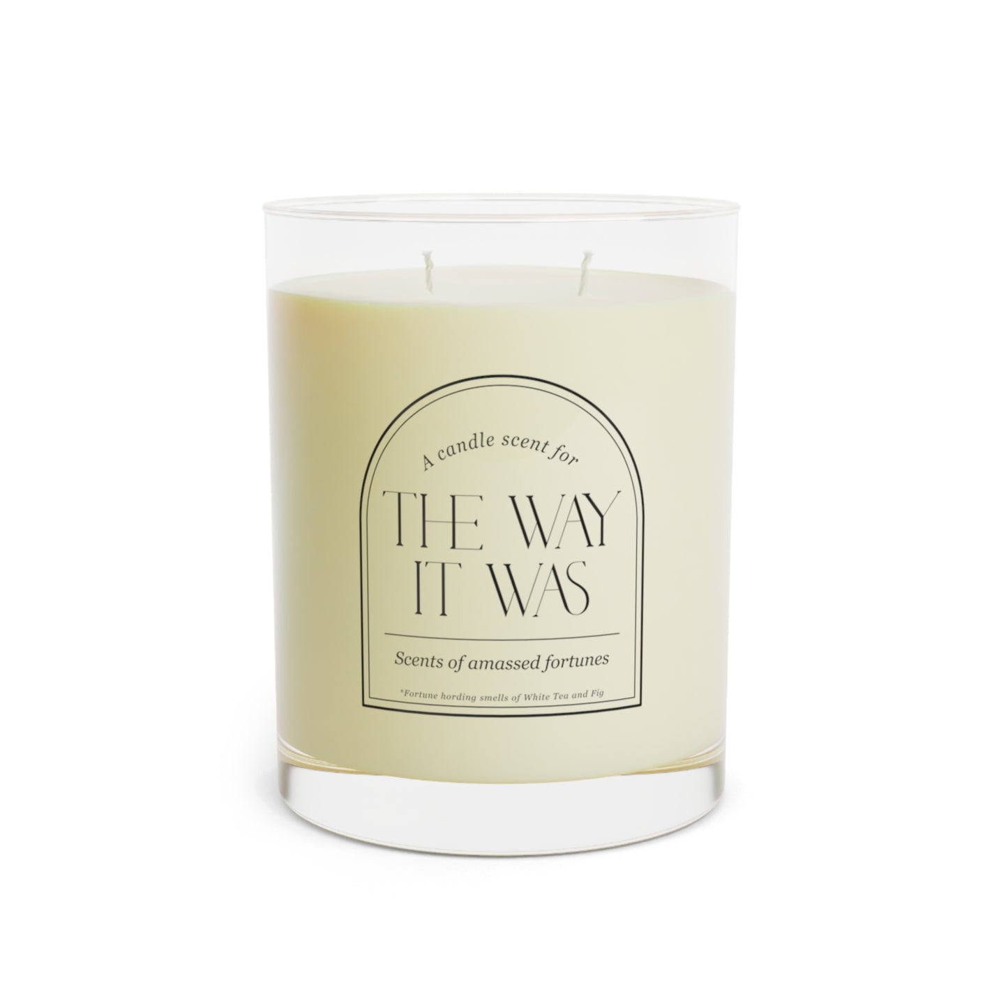 Scents of amassed fortunes - White Tea and Fig Scented Candle