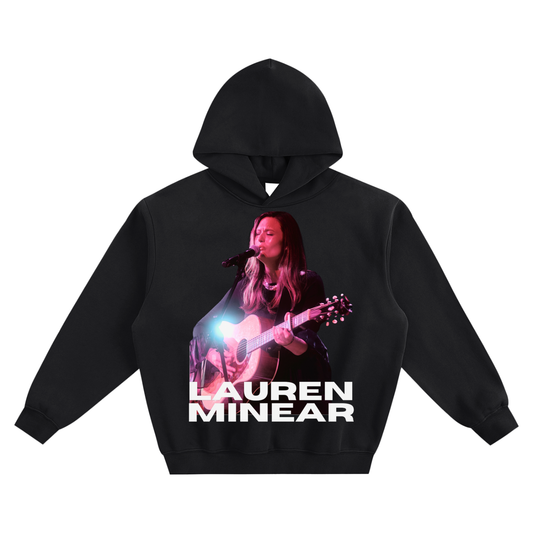 Lauren Minear Fleeced Boxy Hoodie w/ Exclusive Photography by Val Terranova