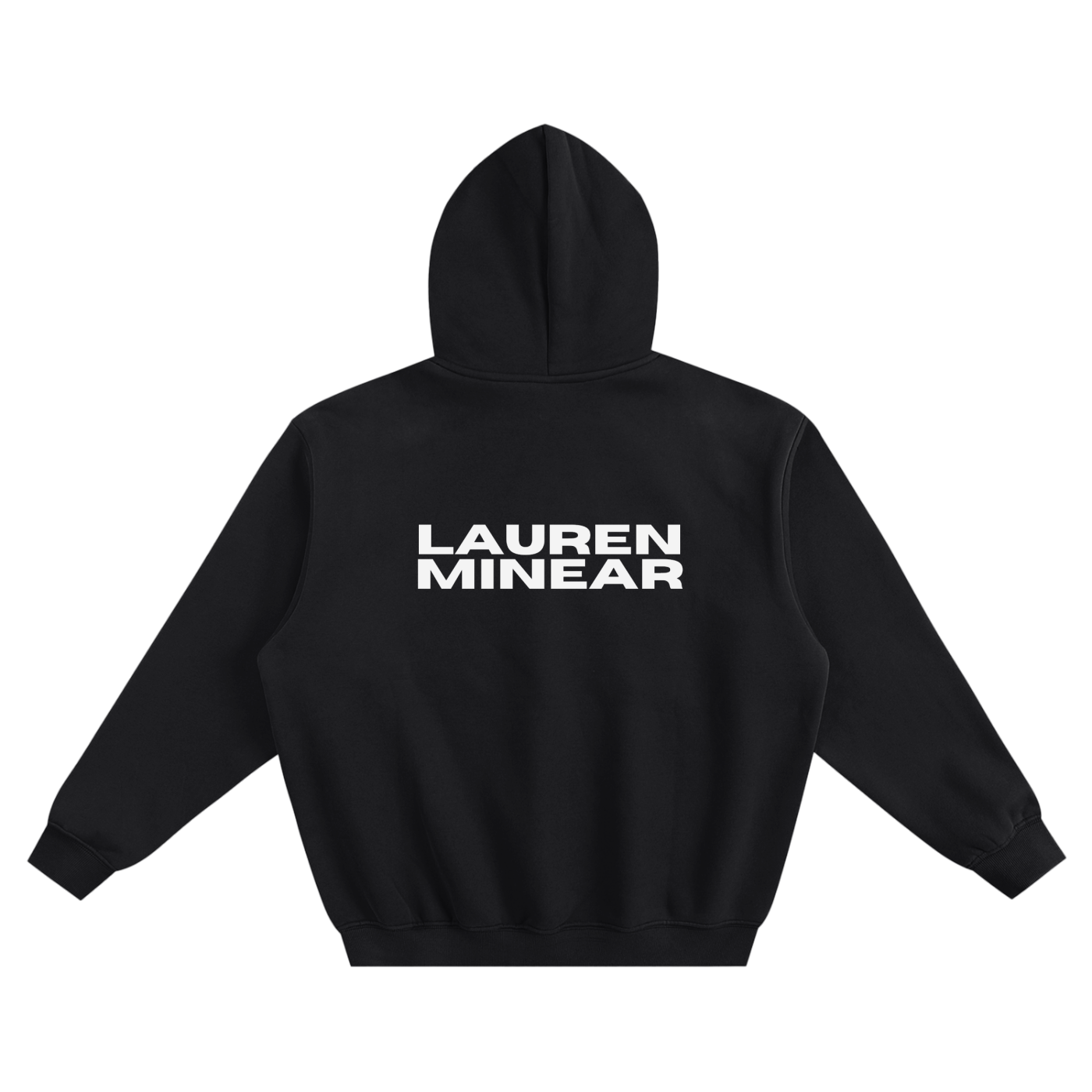 Lauren Minear Fleeced Boxy Hoodie (Back Logo) w/ Exclusive photography by Val Terranova